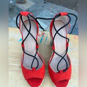 Charles by Charles David Red Espadrille Sandals